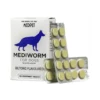 Mediworm For Dogs Small to Medium  A broad spectrum de-wormer for the treatment of Hookworm, Roundworm and Tapeworm in dogs. K80.00 Per Tablet (1 tablet per 10kg body mass)