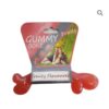 Gummy Fruity Bone The safe-to-chew rubber bone massages gums, protects teeth and will have your dog's breath smelling like a fresh medley of fruit.