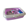 PAWSOME PREMIUM KITTEN / CAT STARTER Included:  Tray with Rim, Cat Litter Scoop, Pawsome Tofu Cat Litter 7L, 2 x Cat Bowls, 1 x Cat Toy