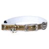 Rogz Collar Trendy Cat is made from PU leather with 100% polyester plush
