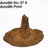 FIBERGLASS MONOLITH NO: 57  & MONOLITH POND