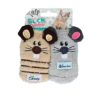 AFO Cat mouse sock cuddles 2 pack